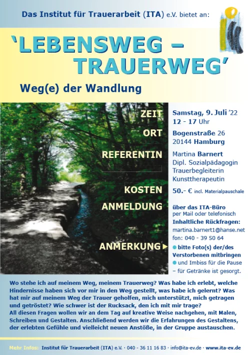 Workshop Lebensweg - Trauerweg