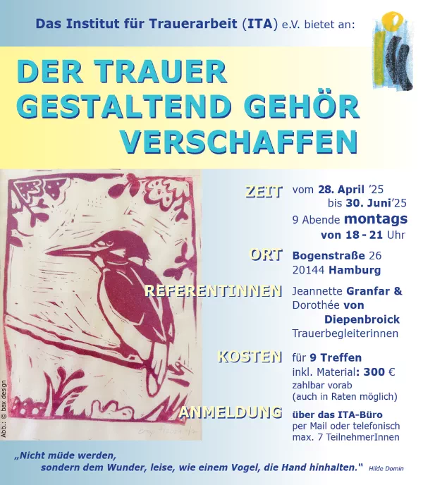 Kreativ Workshop - Der Trauer gestaltend Gehör verschaffen
